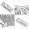imagePerfashion Girls Metallic Shirts with Arm Sleeves Shiny Crop Top for Dancing Raves Festivals Costumes 415 YearsSilver361