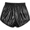 imagePerfashion Girls Metallic Shorts Shiny Hot Short Sparkly Party Pants ampampSunglassesBlack