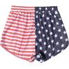 imagePerfashion Girls Metallic Shorts Shiny Hot Short Sparkly Party Pants ampampSunglassesFlag