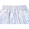 imagePerfashion Girls Metallic Shorts Shiny Hot Short Sparkly Party Pants ampampSunglassesLaser Silver 1