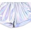 imagePerfashion Girls Metallic Shorts Shiny Hot Short Sparkly Party Pants ampampSunglassesLaser Silver 1