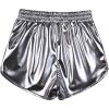imagePerfashion Girls Metallic Shorts Shiny Hot Short Sparkly Party Pants ampampSunglassesSilver Grey 11