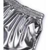 imagePerfashion Girls Metallic Shorts Shiny Hot Short Sparkly Party Pants ampampSunglassesSilver Grey 11