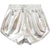 imagePerfashion Girls Metallic Shorts Shiny Hot Short Sparkly Party Pants ampampSunglassesSliver