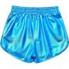 imagePerfashion Girls Metallic Shorts Sparkly Shiny Hot Pants GoldSilverPink OutfitBlue