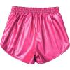 imagePerfashion Girls Metallic Shorts Sparkly Shiny Hot Pants GoldSilverPink OutfitCarmine