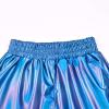 imagePerfashion Girls Metallic Shorts Sparkly Shiny Hot Pants GoldSilverPink OutfitColorful Blue11
