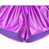 imagePerfashion Girls Metallic Shorts Sparkly Shiny Hot Pants GoldSilverPink OutfitColorful Purple14