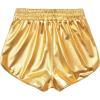 imagePerfashion Girls Metallic Shorts Sparkly Shiny Hot Pants GoldSilverPink OutfitGold