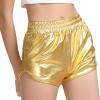 imagePerfashion Girls Metallic Shorts Sparkly Shiny Hot Pants GoldSilverPink OutfitGold