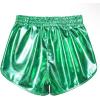 imagePerfashion Girls Metallic Shorts Sparkly Shiny Hot Pants GoldSilverPink OutfitGreen
