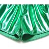 imagePerfashion Girls Metallic Shorts Sparkly Shiny Hot Pants GoldSilverPink OutfitGreen