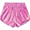 imagePerfashion Girls Metallic Shorts Sparkly Shiny Hot Pants GoldSilverPink OutfitPink