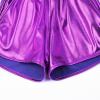 imagePerfashion Girls Metallic Shorts Sparkly Shiny Hot Pants GoldSilverPink OutfitPurple 5