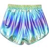 imagePerfashion Girls Metallic Shorts Sparkly Shiny Hot Pants GoldSilverPink OutfitRainbow