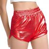 imagePerfashion Girls Metallic Shorts Sparkly Shiny Hot Pants GoldSilverPink OutfitRed