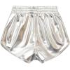 imagePerfashion Girls Metallic Shorts Sparkly Shiny Hot Pants GoldSilverPink OutfitSilver