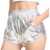 imagePerfashion Girls Metallic Shorts Sparkly Shiny Hot Pants GoldSilverPink OutfitSilver