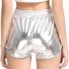 imagePerfashion Girls Metallic Shorts Sparkly Shiny Hot Pants GoldSilverPink OutfitSilver