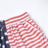 imagePerfashion Girls Metallic Shorts Sparkly Shiny Hot Pants GoldSilverPink OutfitUsa Flag