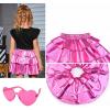 imagePerfashion Girls Sparkle Metallic Skirts Layers Ruffle Sequin Tutu Dance Skirt with Sunglasses for Kids 615 YearsRosen452