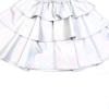 imagePerfashion Girls Sparkle Metallic Skirts Layers Ruffle Sequin Tutu Dance Skirt with Sunglasses for Kids 615 YearsSliver452