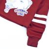 imageKids Girls Leather Plaid Long Sleeve Crop Top Hoddie Cropped SweatershirtsUnicorn Burgundy M105