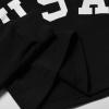 imageKids Girls Leather Plaid Long Sleeve Crop Top Hoddie Cropped SweatershirtsUsa Flag Black