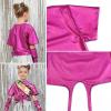 imagePerfashion Girls Metallic Shirts Shiny Tie Front Knot Crop Top with Arm Sleeves for Dancing Raves Festivals 415 YearsRosen8258