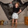 imagePerfashion Girls Metallic Skirts Builtin Shorts Sparkly Skort Alien Shorts 413 YearsSilver755