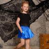 imagePerfashion Girls Metallic Skorts Sparkly Shorts Shiny Dance Skirt with Pockets 413 YearsDeep Blue754