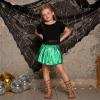 imagePerfashion Girls Metallic Skorts Sparkly Shorts Shiny Dance Skirt with Pockets 413 YearsGreen754