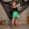 imagePerfashion Girls Metallic Skorts Sparkly Shorts Shiny Dance Skirt with Pockets 413 YearsGreen754