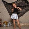 imagePerfashion Girls Metallic Skorts Sparkly Shorts Shiny Dance Skirt with Pockets 413 YearsLaser Silver754