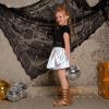 imagePerfashion Girls Metallic Skorts Sparkly Shorts Shiny Dance Skirt with Pockets 413 YearsLaser Silver754
