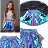 imagePerfashion Girls Metallic Skorts Sparkly Shorts Shiny Dance Skirt with Pockets 413 YearsMagic ColorpurpleCyan754