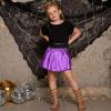 imagePerfashion Girls Metallic Skorts Sparkly Shorts Shiny Dance Skirt with Pockets 413 YearsPurple26754
