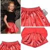 imagePerfashion Girls Metallic Skorts Sparkly Shorts Shiny Dance Skirt with Pockets 413 YearsRed754