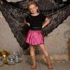 imagePerfashion Girls Metallic Skorts Sparkly Shorts Shiny Dance Skirt with Pockets 413 YearsRosen Pink754