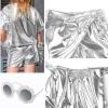 imagePerfashion Girls Metallic Skorts Sparkly Shorts with Sunglasses Dancing Skirt 413 YearsSilver359