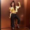 imagePerfashion Girls Sequin Bell Bottom Pants Disco Sparkly Flare Pants Kids Dance Trousers with Pockets 615YBlack252