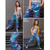 imagePerfashion Metallic Cargo Pants for Girls ampamp Womens Hip Hop Dance MultiPocket Joggers High Waist Pants 615YMagic ColorpurpleCyan352