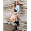 imagePerfashion Metallic Cargo Pants for Girls ampamp Womens Hip Hop Dance MultiPocket Joggers High Waist Pants 615YPink 352cargo