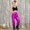 imagePerfashion Metallic Cargo Pants for Girls ampamp Womens Hip Hop Dance MultiPocket Joggers High Waist Pants 615YRosen352