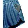 imagePerfashion Womens Metallic Shiny Shorts Sparkly Hot Yoga OutfitFancy Silk Blue006