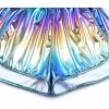 imagePerfashion Womens Metallic Shiny Shorts Sparkly Hot Yoga OutfitGradient Blue Yellow