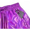 imagePerfashion Womens Metallic Shorts Summer Sparkly Hot Outfit Shiny Short PantsColourful Purple14
