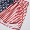 imagePerfashion Womens Metallic Shorts Summer Sparkly Hot Outfit Shiny Short PantsFlag