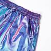 imagePerfashion Womens Metallic Shorts Summer Sparkly Hot Outfit Shiny Short PantsIllusion Purple