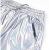 imagePerfashion Womens Metallic Shorts Summer Sparkly Hot Outfit Shiny Short PantsLaser Silver